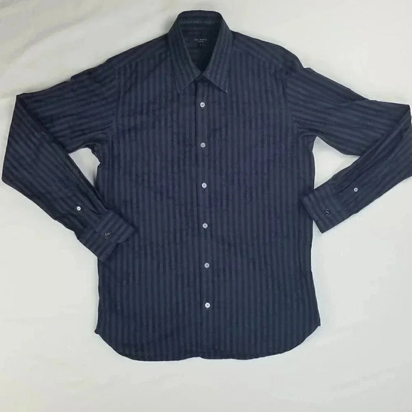 Ted Baker Men's Shirt Size 3 (US Medium) Striped - Picture 1 of 10